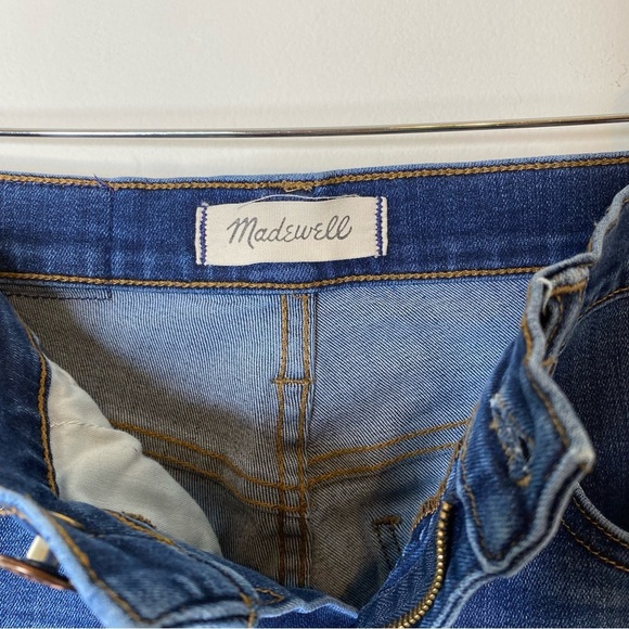 Madewell 10” High Rise Skinny Jeans Dark Wash Denim Size 26 Tall - Picture 3 of 5